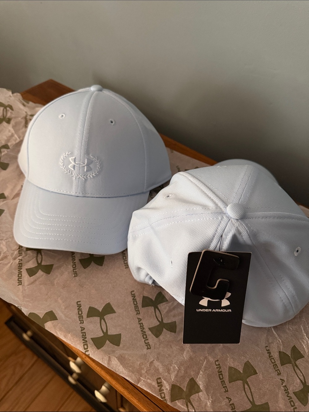 Under Armour Pale Blue Embroidered Logo Baseball Cap